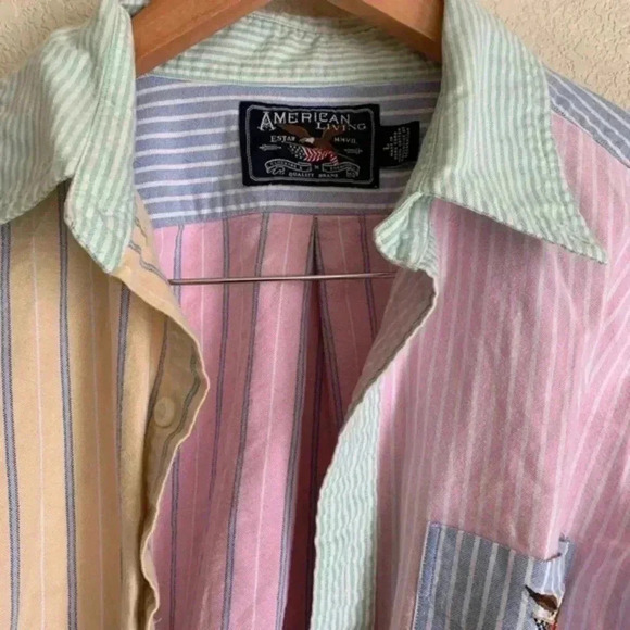 Multi color button front button down top - Picture 9 of 10